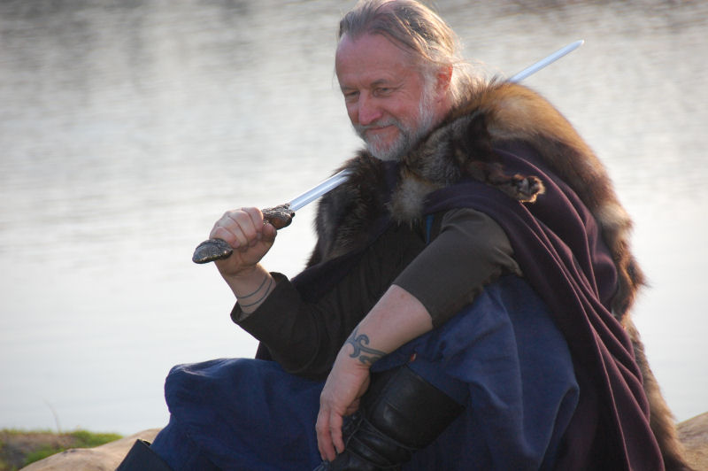 Erik som vikingehøvding i Lejre 2011